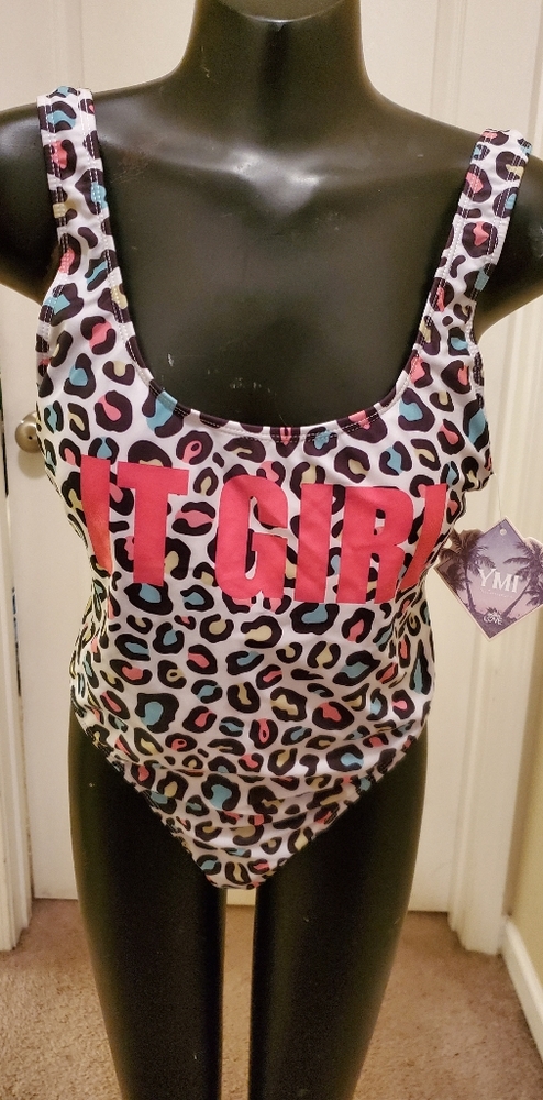Leopard print fun swimsuit
